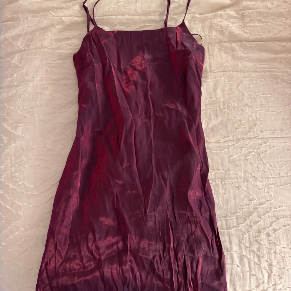 Altar'd State Burgundy Mini Dress